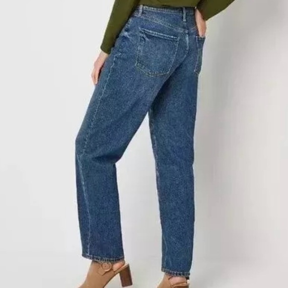 NWT ANA Highest Rise Dad Jeans Womens 16 Straight Leg Button Fly a.n.a - Picture 2 of 11